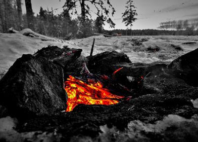 Winter Campfire