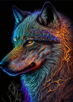 neon wolf