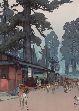 Ukiyo e Kasuga Shrine