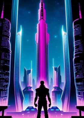 Retro Cyberpunk City