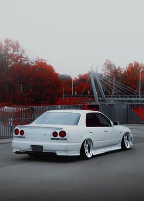 Nissan Skyline GTR white