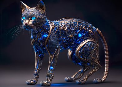 Cyborg Nanopunk Cat