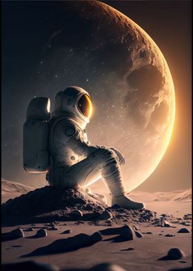 astronaut meditate