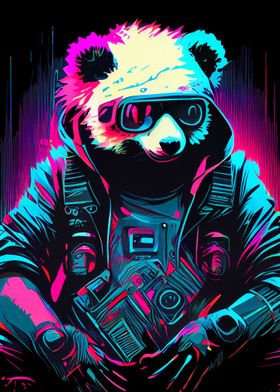 Panda Synthwave
