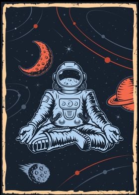 Astronaut Yoga Space