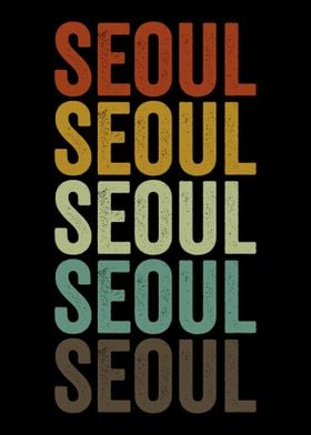 Seoul South Korea Retro