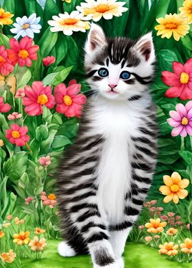 Cat Animal Cute Watercolor