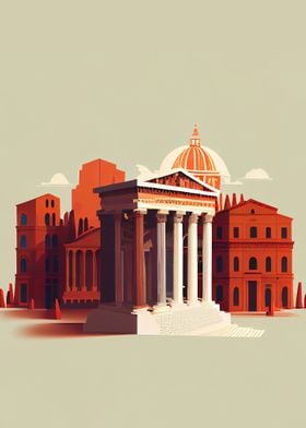 Rome Illustration