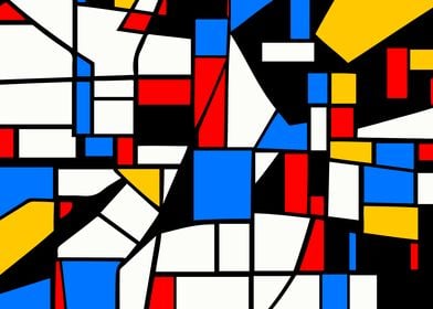 ABSTRACT MONDRIAN STYLE