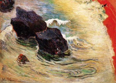 the wave 1888 by Gauguin