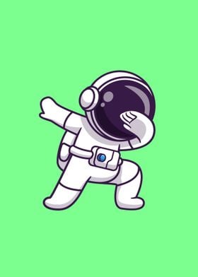 Cute Astronaut Dabbing 