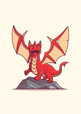 Red Dragon Cartoon 