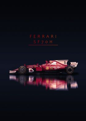 Ferrari SF70H F1 Race Car 
