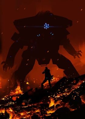 Titanfall 2 Scorch Prime Fan Art Wall Art Poster Game Poster 