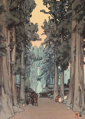 Ukiyo e Cryptomeria Avenue