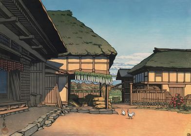 Ukiyo e Farmhouse