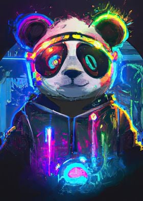 Neon Panda