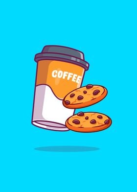 Flying Coffee And Cookies