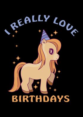 Horse has birthday child b