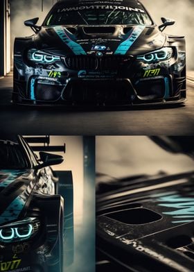 Collage of BMW M4 GT3