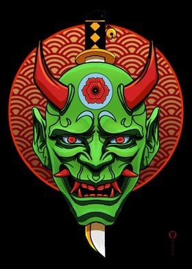 Japanese Hannya Mask