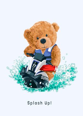 bear doll riding