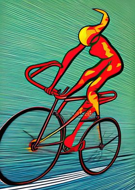 Speeding Cyclist 04
