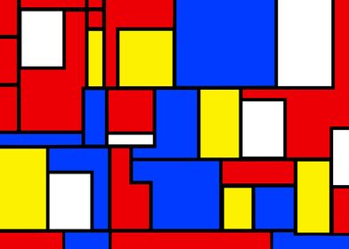 ABSTRACT MONDRIAN STYLE