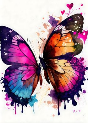 Butterflies Watercolor