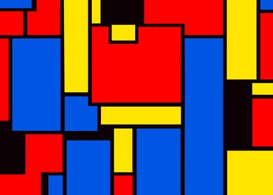 ABSTRACT MONDRIAN STYLE