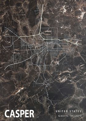 CASPER CITY MAP