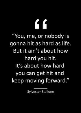 Sylvester Stallone Quotes' Poster by Kaly Prints | Displate