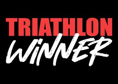 Triathlon Winner Champion 