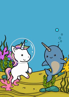 Narwhal Underwater Unicorn