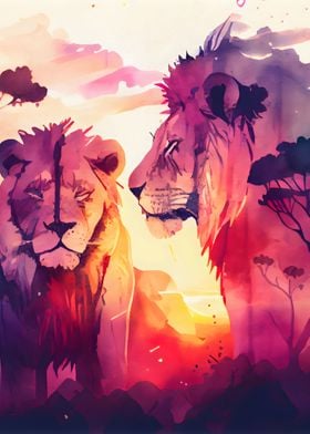 Lions in Love The King