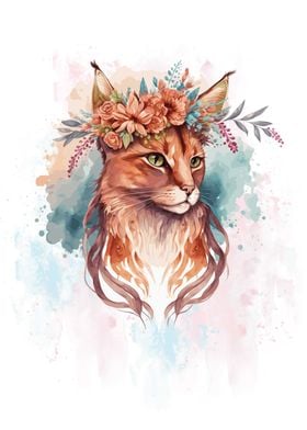 Floral Somali Cat Flower