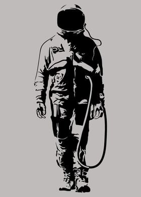 Banksy Astronaut