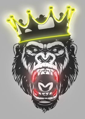 The gorilla king bared