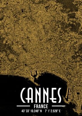 Cannes City Satellite Map