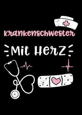 Krankenschwester Mit Herz