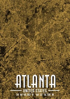 Atlanta City Satellite Map