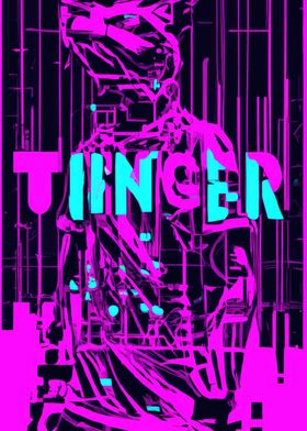 Neon Gangster Tiger