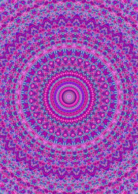 Trippy Jewel Tone Mandala