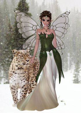 Fairy and Snow Leopard