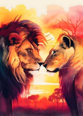 Lions in Love The King