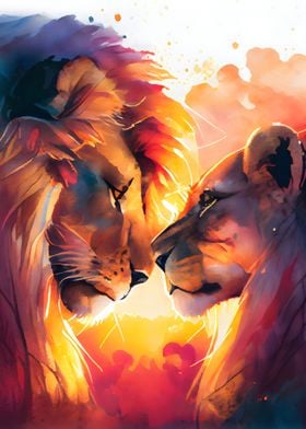 Lions in Love The King