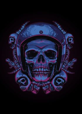 Skull biker