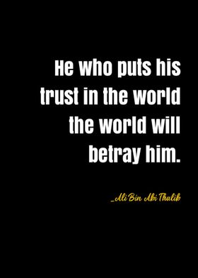 Ali Bin Abi Thalib quote