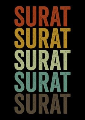 Surat India Retro Vintage