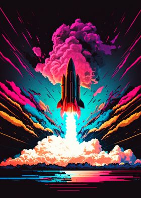 Colorful Rocket